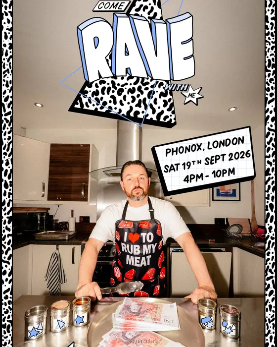 Affiche officielle de Voltage Presents: Come Rave With Me ft. RC1 Soundsystem (Phonox, London, Royaume-Uni, 19 septembre 2026)