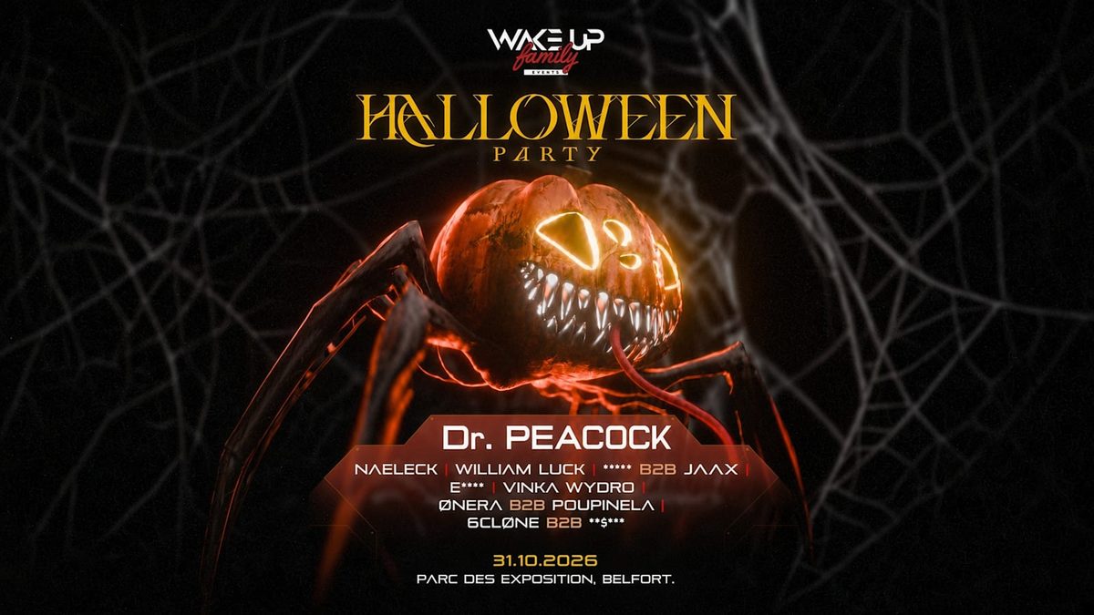 Official poster for Wake Up Family - Halloween Party (L' AtraXion - Parc des Expositions de Belfort - Héricourt - Montbéliard, Andelnans, France, 31 October 2026)