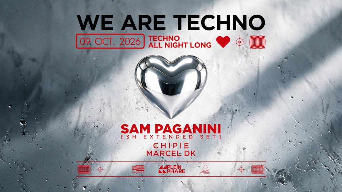 Affiche officielle de We Are Techno XXL à Interference (Interference, Balma, France, 9 octobre 2026)