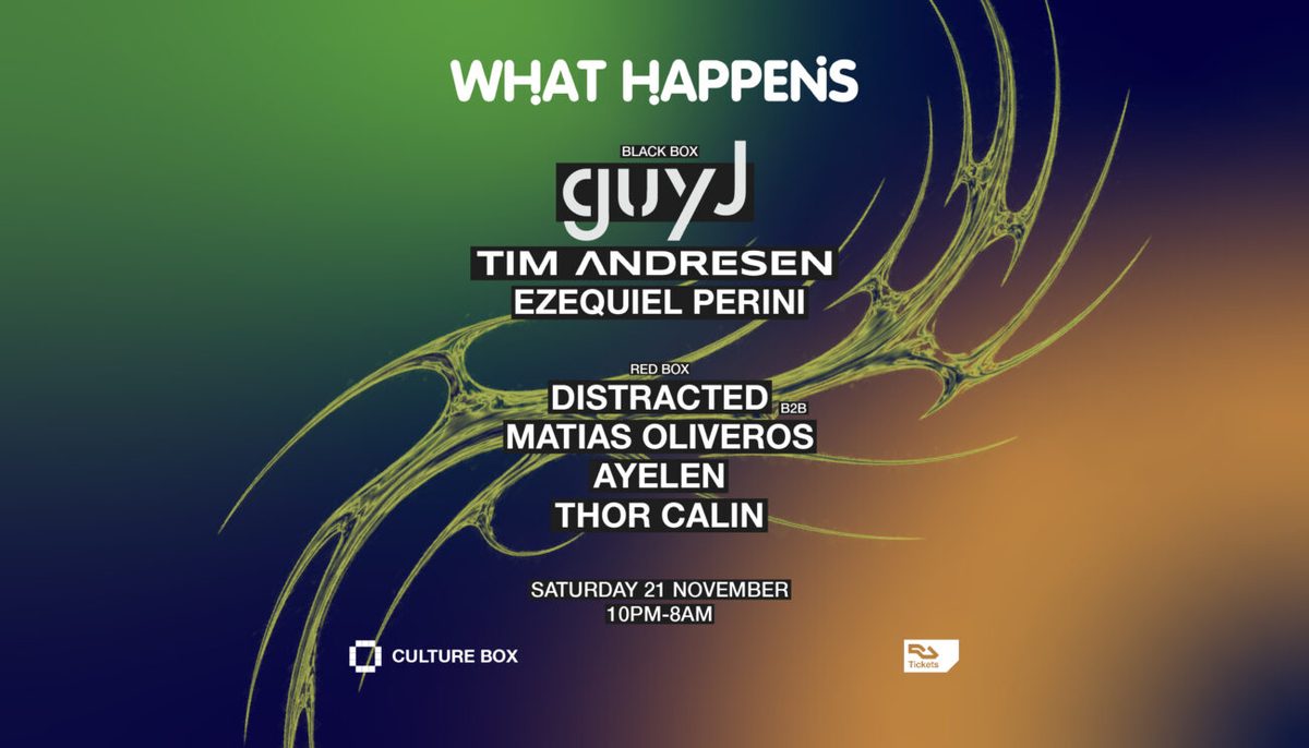 Photo of What Happens: Guy J à la Culture Box (Culture Box, Copenhagen, Denmark, 21 November 2026)