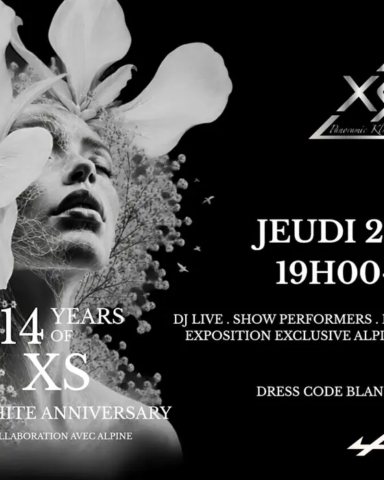 Official poster for Xs Birthday (Le XS Restaurant, Seyssins, France, 24 September 2026)