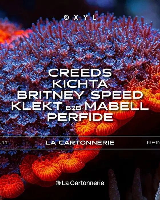 Affiche officielle de Øxyl à La Cartonnerie (La Cartonnerie, Reims, France, 13 novembre 2026)